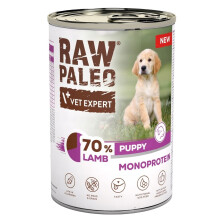 VETEXPERT Raw Paleo Mono Lamb puppy- wet dog food - 400g