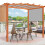 Markise solskjerming for pergola 5,2x2m 7