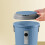 Plastic Round Trash Can with Snap-On Lid 1.5 Gallon 8