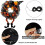 Halloween wreath with witch hat and legs, light-up front 5