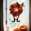 Halloween wreath with witch hat and legs, light-up front 6