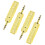 Lydkabeladapter 3,5 mm han til 6,35 mm hun 4 stk. 4