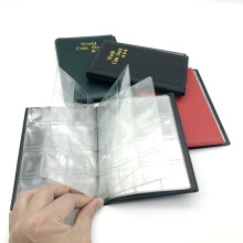 Coin collector album with 120 pockets