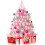 Pink Mini Christmas Tree with LED Lights 2FT 1