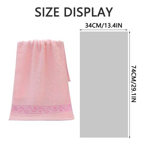 Bath Sheet Towel Pink 13 x 29 inches 1
