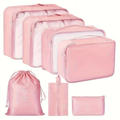 Set di cubi organizer da viaggio in rete, 7 pezzi 1