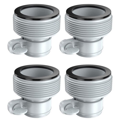 Pool Pump Adapter Hose Connector 1.25-1.5 inch 4 pcs