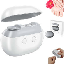 Electric Nail Clipper for Feet and Hands of the Elderly, 3 in 1 Portable Automatic Nail Clipper with Light, Electric Nail Clipper