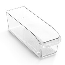 BINO | Bacs de Rangement Plastique, Petit | LA COLLECTION CURVE | Organisateurs Multi-Usages | Contenants de Rangement