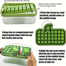 Ice Cube Mold Set with Scoop and Storage Box 12 pcs