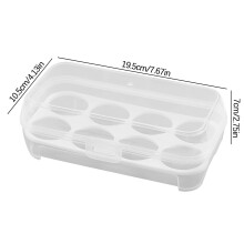 Egg Storage Box Leakproof Shockproof 12-Count