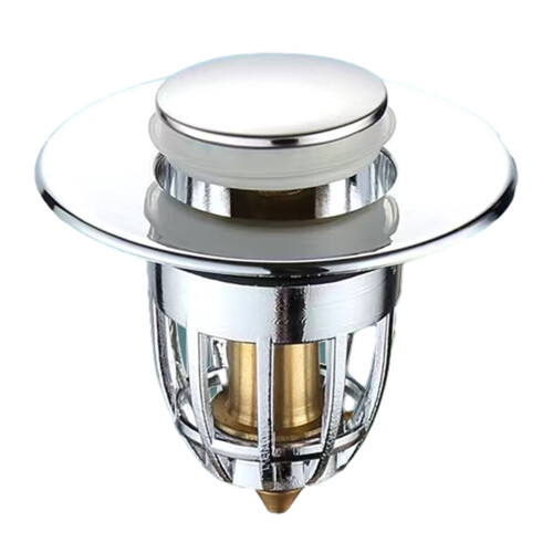 Kitchen Sink Plug Press-Type Popup with Copper Core