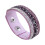 Unisex rhinestone leather wrap bracelet with 2 adjustable 1