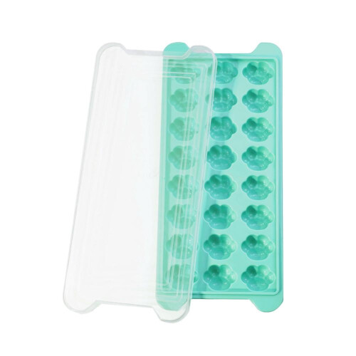 Silicone Ice Cube Mold Cat Paw Heart Shape 24-Cavity