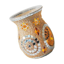 Worallymy mosaic glass oil burner silver