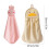 Soft Hanging Hand Towels Absorbent Microfiber 2-Pack Pink 3