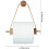 Wood Towel Roll Holder Frame for Bathroom White 8