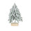 Mini Christmas trees with wood base 3 sizes 1