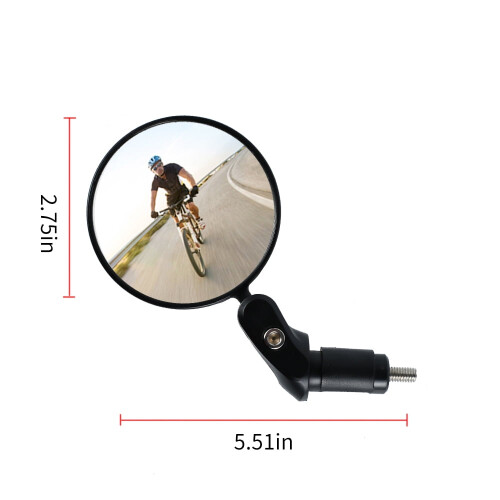 Bike Rear View Mirror Adjustable Foldable Wide Angle Convex 1