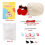 DIY crochet kit with yarn, needles, and plush doll 3