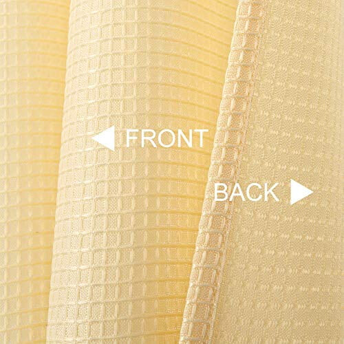 Waffle Weave Curtain Valance 60" x 15" White One Panel 1