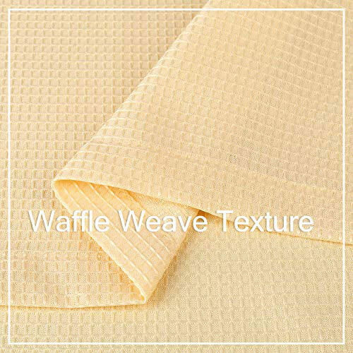 Waffle Weave Curtain Valance 60" x 15" White One Panel 2