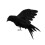 Halloween crow prop black feathered realistic handmade 2