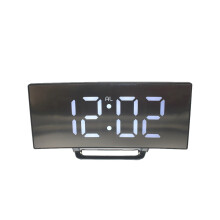 Curved LED Clock Silent Alarm Clock Large