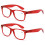 Reading Glasses Transparent Neon +1.50 Magnification 2 Pairs 1