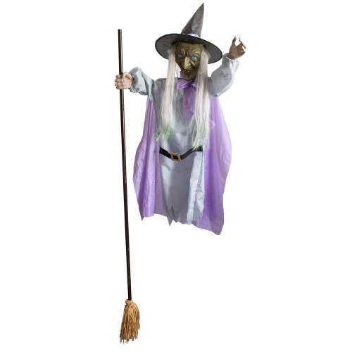 Voice-Controlled Luminous Screaming Witch Halloween Prop 1