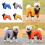 Dog winter coat reflective strap padded warm jacket 2