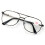 Metal Aviator Reading Glasses +2.50 Spring Hinge 1