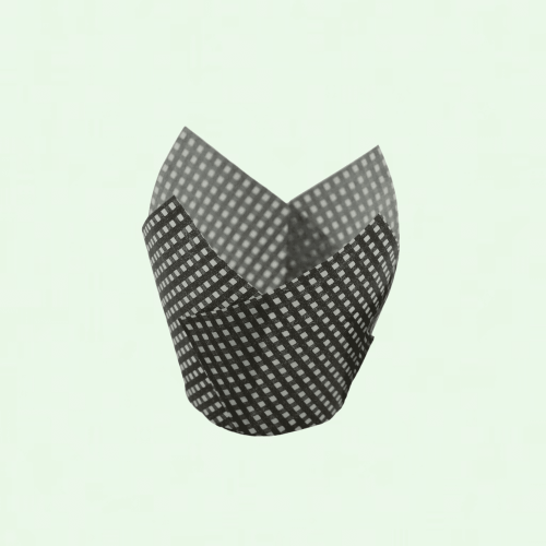 Tulip baking cups medium black check 100 pcs