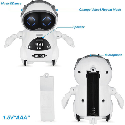 Mini RC Lommerobot til Børn Interaktiv Stemmechat 2