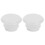 Bicycle Handlebar Plug Plastic End Cover 2 pcs White 1