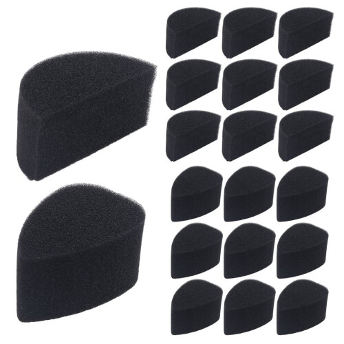 Face Paint Sponges Black High-Density 20 pcs