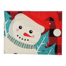 Linen Christmas tablecloth home decor 1 piece