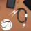 USB-C to Dual 1/4" Audio Cable 1m 2