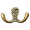 Vintage brass towel hanger wall hook single 1