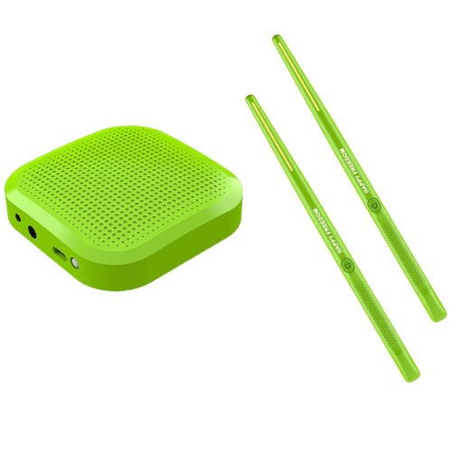Electronic Air Drum Set with Drumsticks Green