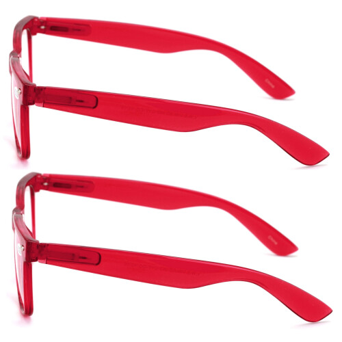 Reading Glasses Transparent Neon +1.75 Magnification 2 Pairs 2