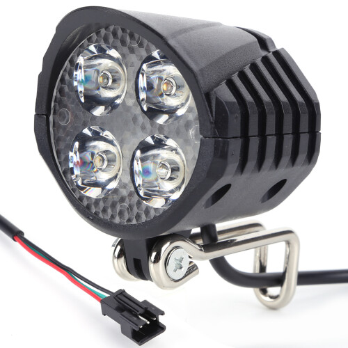 48V LED e-bike headlight with horn, easy install