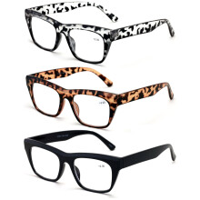 Women's Clear Lens Reading Glasses +1.50 3 Pairs