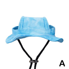 Dog Bucket Hat with Ear Holes Adjustable Outdoor Sun Hat