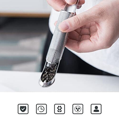 Stainless Steel Tea Strainer with Long Handle 1