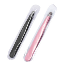 Tweezerman tweezers set black pink 2 pcs diagonal head