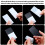 Sublimation Acrylic Keychain Blank Clear Rectangle 50 Pcs 7