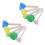 Sponge Paint Brushes Wooden Handle 10 pcs 1