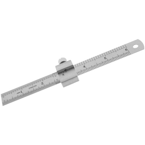Stainless Steel Ruler with Stopper Set