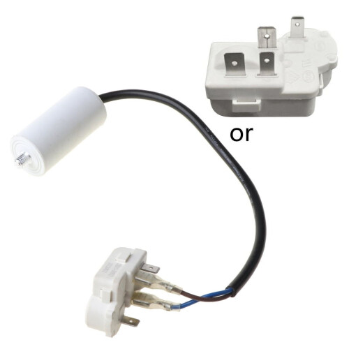 Refrigerator Compressor PTC Starter Relay 4-Pin White